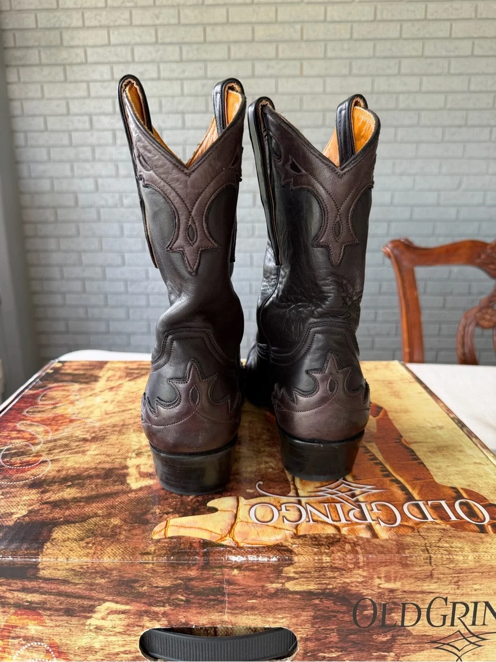Old Gringo Villa 10” Cowgirl Boots Two Tone Leather L060-122 Rodeo Western Snip